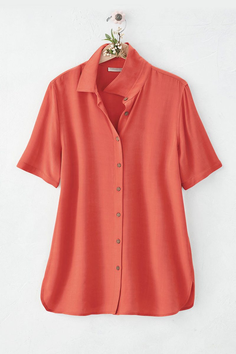 bistro shirt rich coral 2 58438