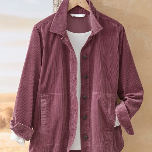 braeburn corduroy shirt jacket frosted plum 0 97014