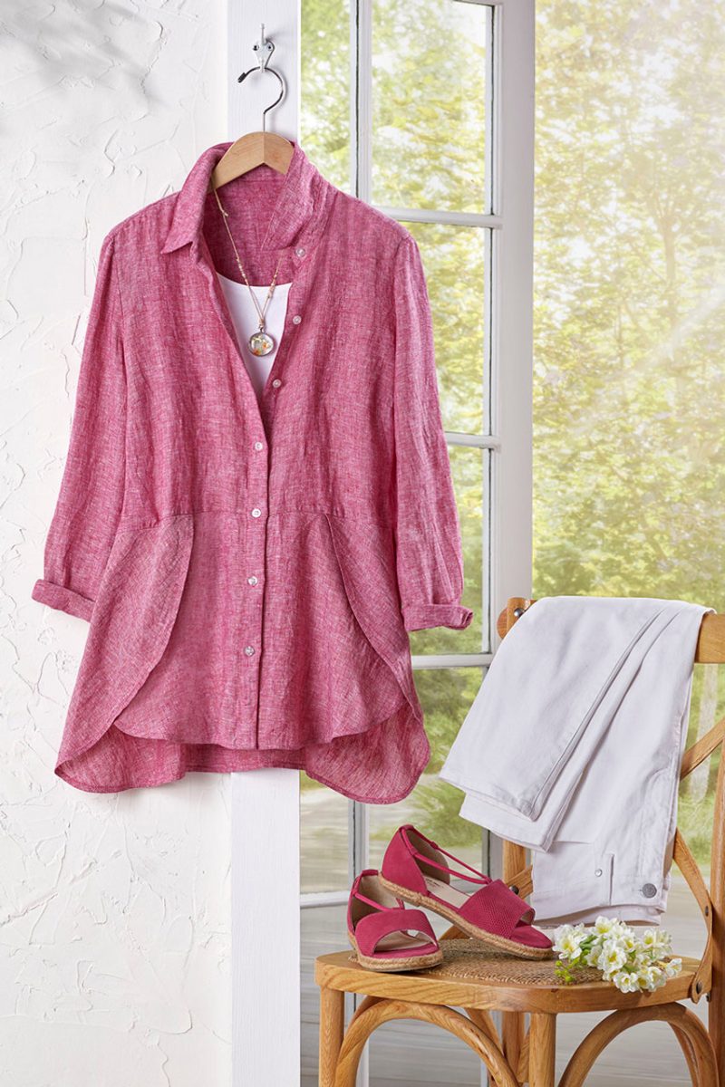 breezy days linen tunic sangria 3 65401 93035