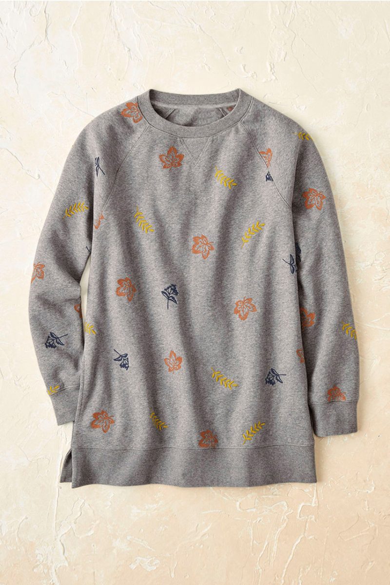 falling foliage sweatshirt mid heather grey 0 61863