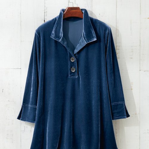 velvet popover tunic midnight navy 0 92443 86889